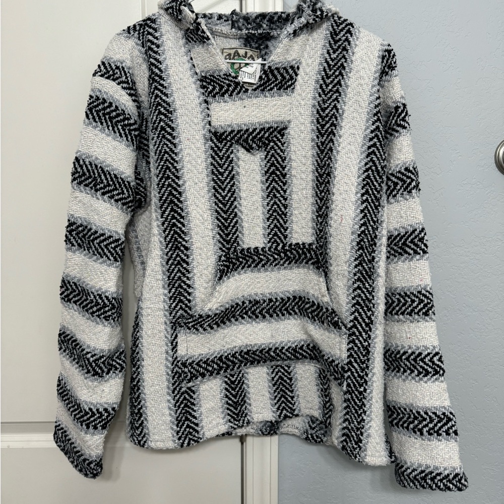 Black and White Patterned Sweater